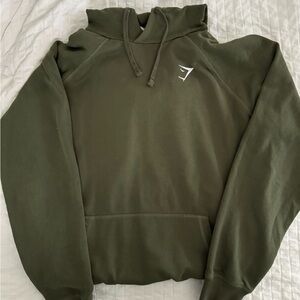 small green gymshark hoodie
